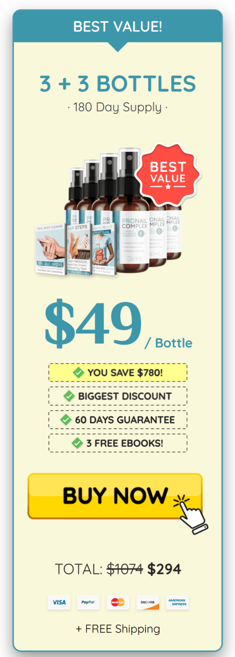 pronail-complex-order-6-bottles